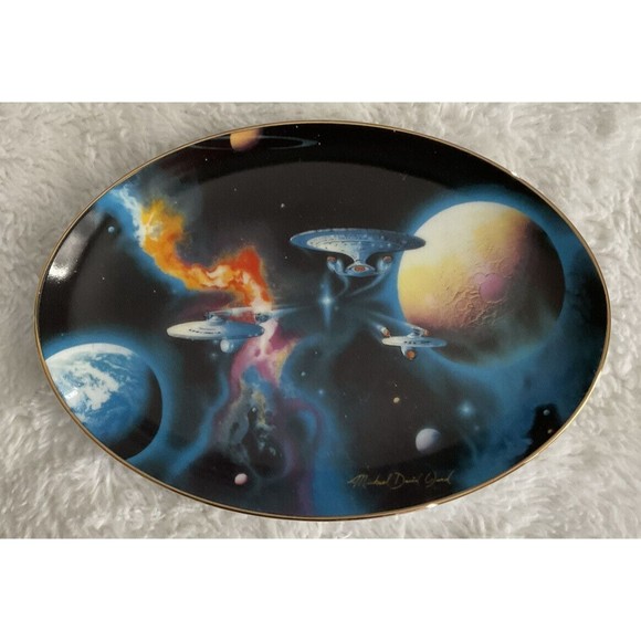 Hamilton Collection Star Trek Space The Final Frontier Collection To Boldly Go - Picture 4 of 7